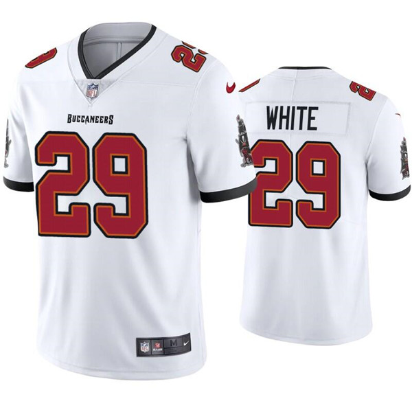Men's Tampa Bay Buccaneers #29 Rachaad White White Vapor Untouchable Limited Stitched Jersey Men's Tampa Bay Buccaneers #29 Rachaad White White Vapor Untouchable Limited Stitched Jersey